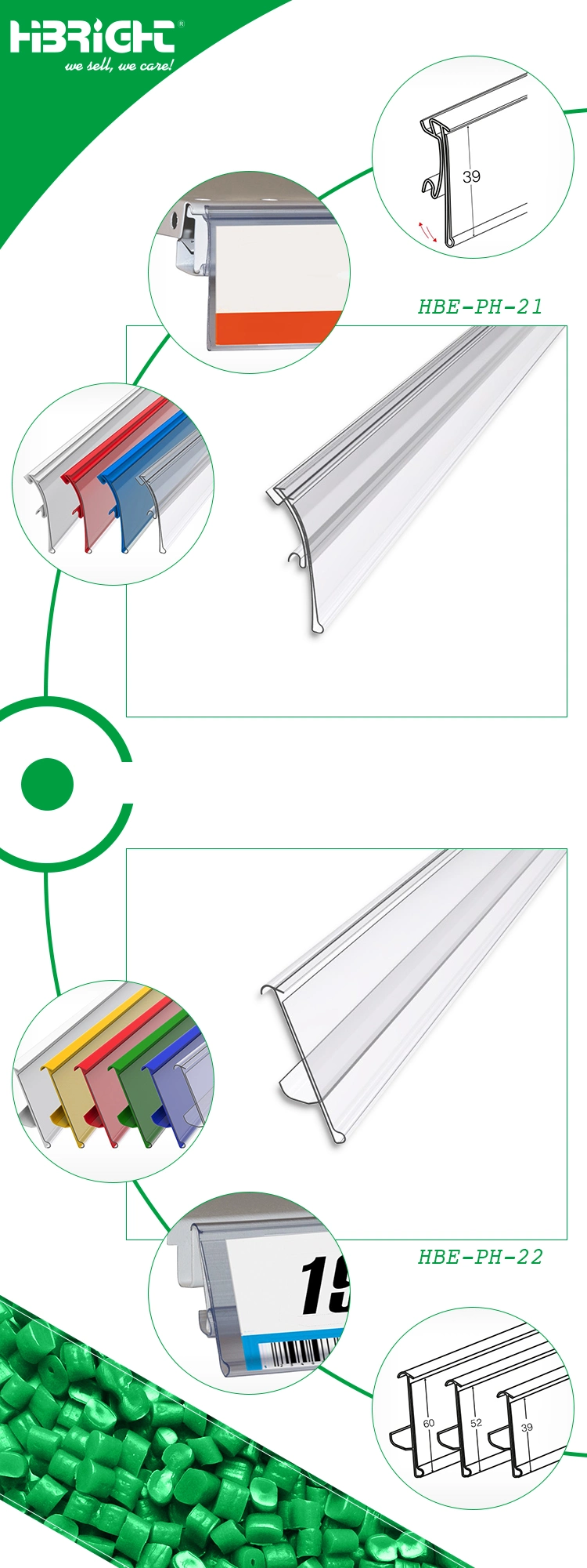 Supermarket Shelf Data Price Strip Label Holder