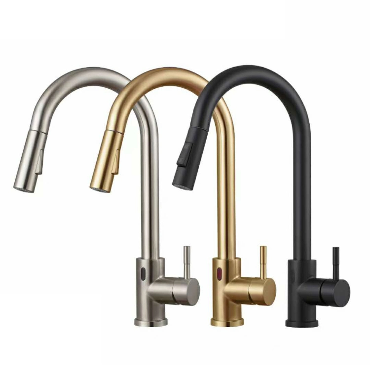 Kitchen Pull-out Cold and Hot Pulling Faucet Sink Dishwasher Touchless Sensor Touch Kitchen Faucet Tap with 2 Function