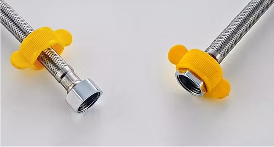 Flessibile doccia flessibile a doppia chiusura in acciaio inossidabile 304 per bagno